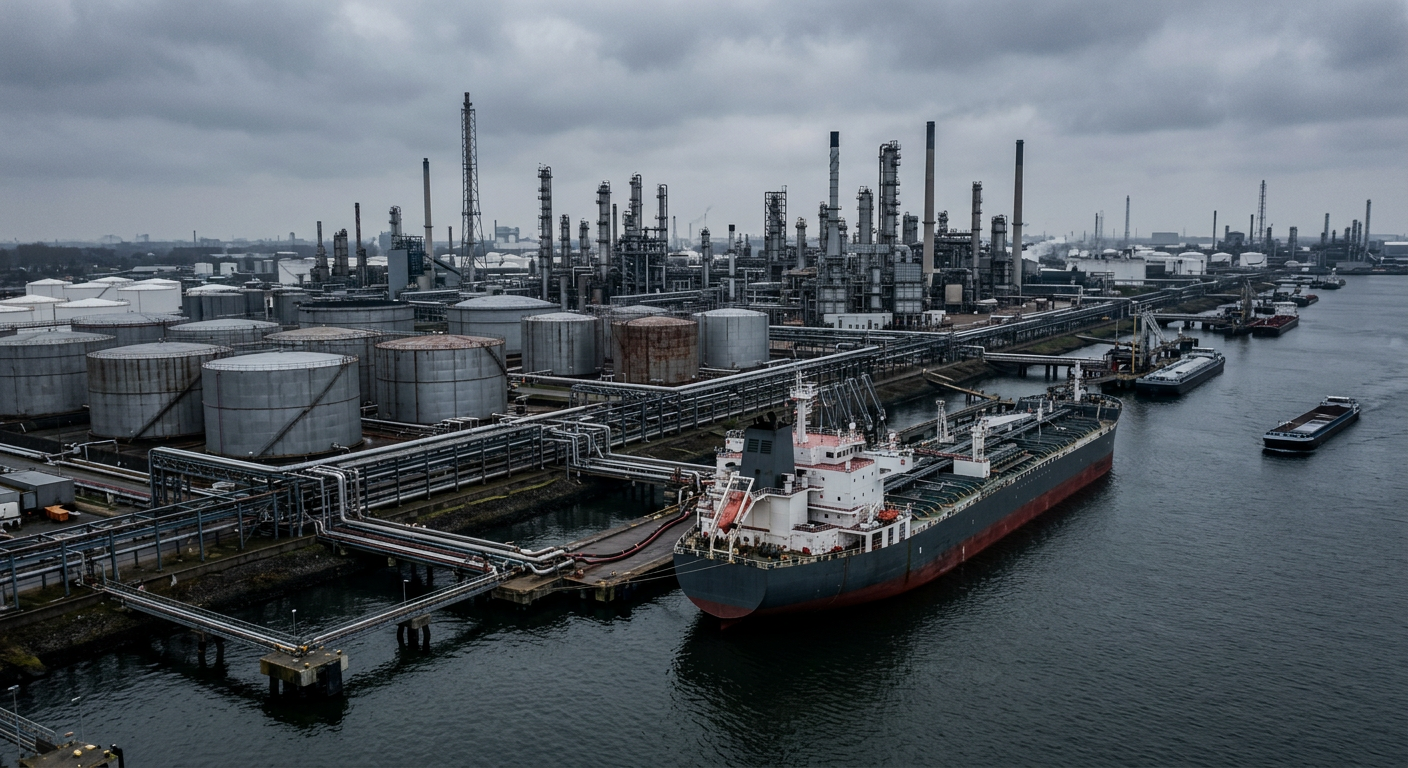 Illustrative industrial scene accompanying coverage of Global Naphtha Market Navigates Petrochemical Surplus and Blending Demand Support