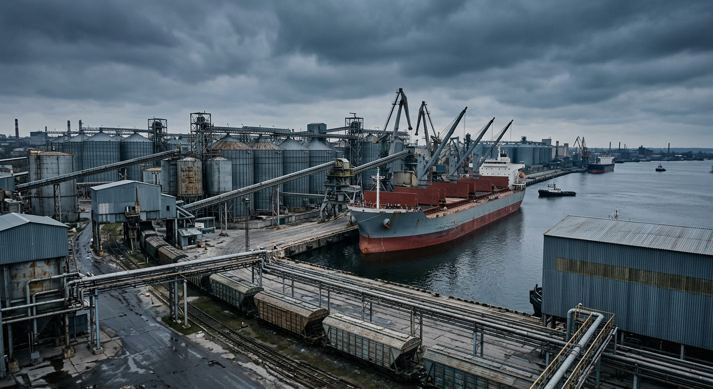 Illustrative industrial scene accompanying coverage of Physical Execution and Logistics Strategy Redefine Ukraine Commodity Trading