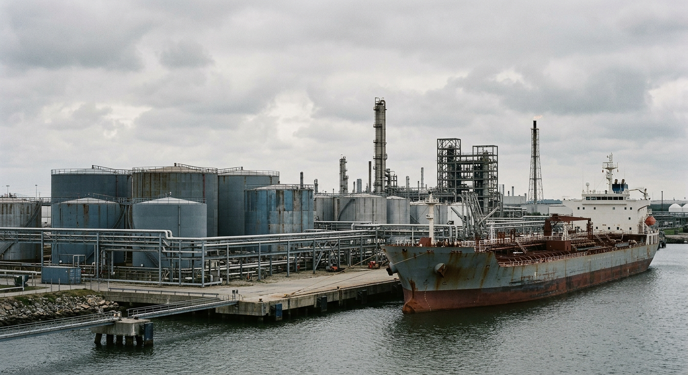 Illustrative industrial scene accompanying coverage of Alkagesta Expands European Biofuels Trading Across Feedstock and Refined Product Chain